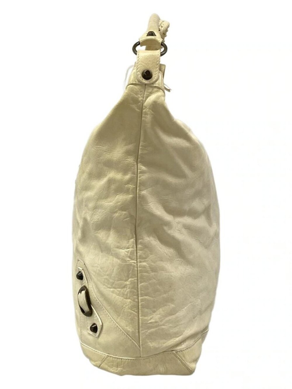 BALENCIAGA The Day 140442 Cream Leather Shoulder Bag - Picture 2 of 15